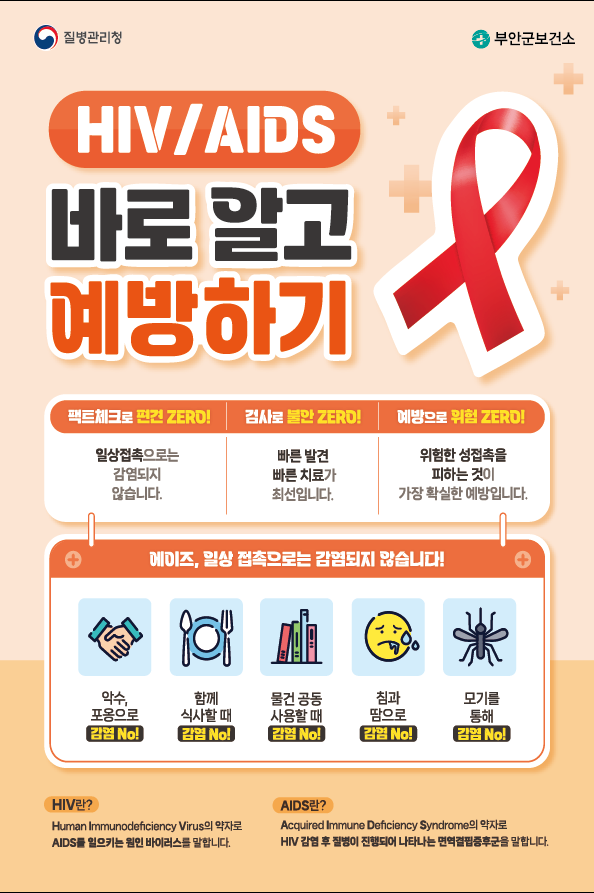 세계 에이즈의 날(12. 1.) 예방주간 캠페인 안내 1번째 이미지
