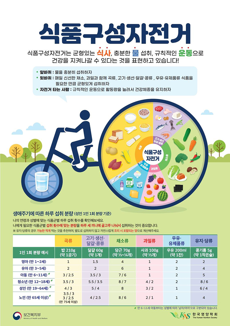 식품구성 자전거